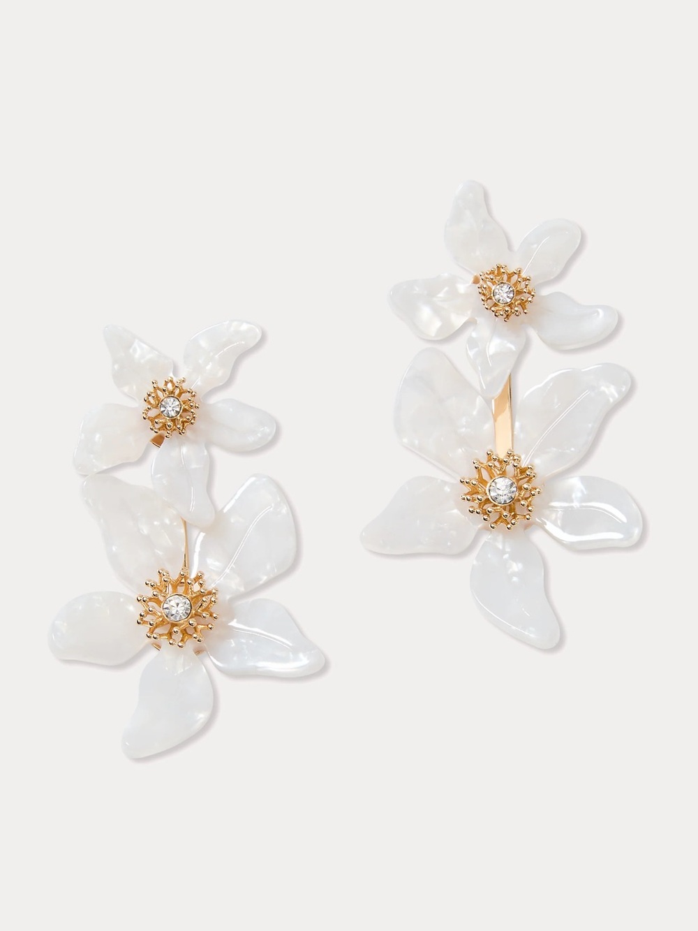 LILLY PULITZER PLUMES IN BLOOM CONVERTIBLE EARRINGS IN COCONUT - Picture 6 of 6